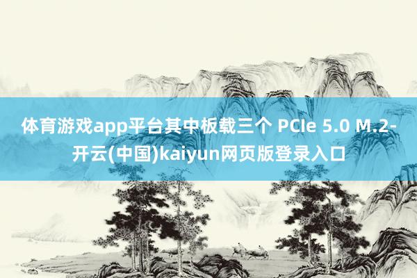 体育游戏app平台其中板载三个 PCIe 5.0 M.2-开云(中国)kaiyun网页版登录入口